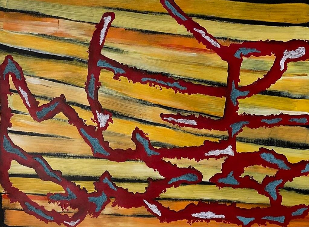 'Chroma 1' abstract painting for sale