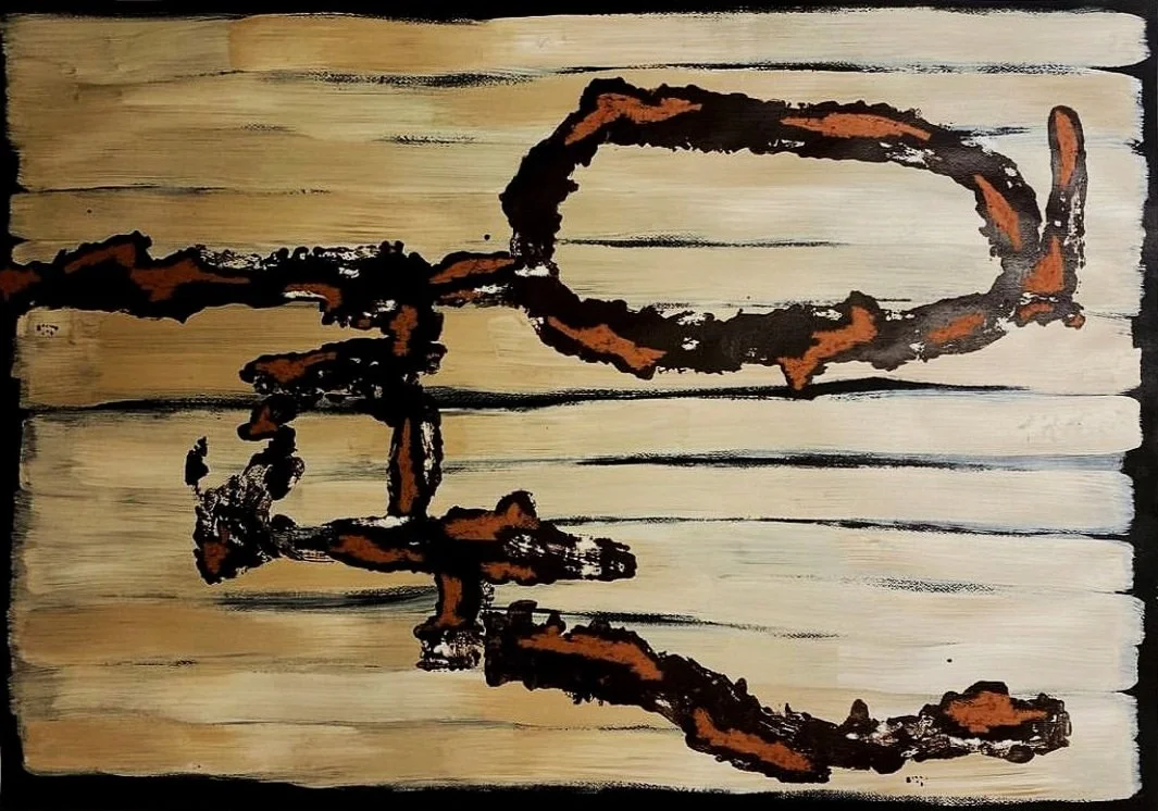 'Cava 2' abstract painting