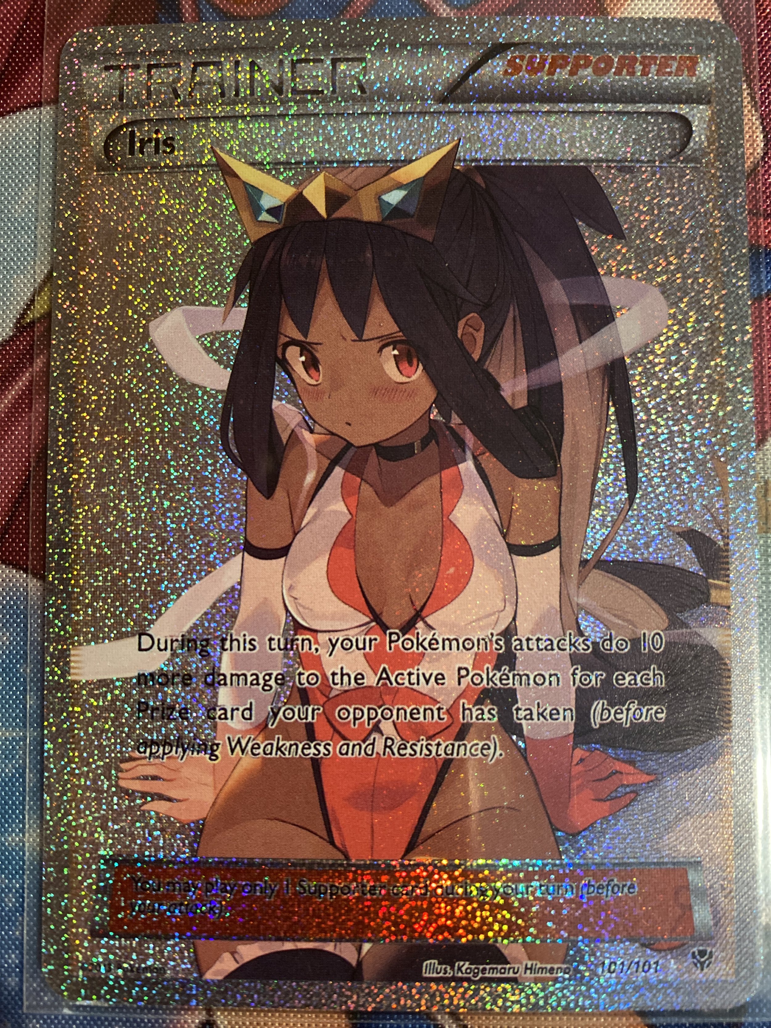 Iris Pokemon Full Art Waifu Holo