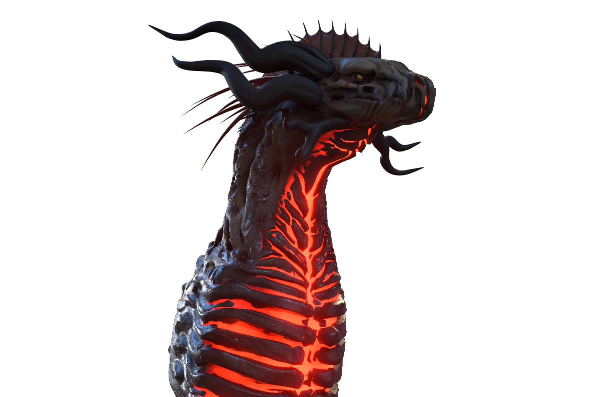 Blood Dragon Bust