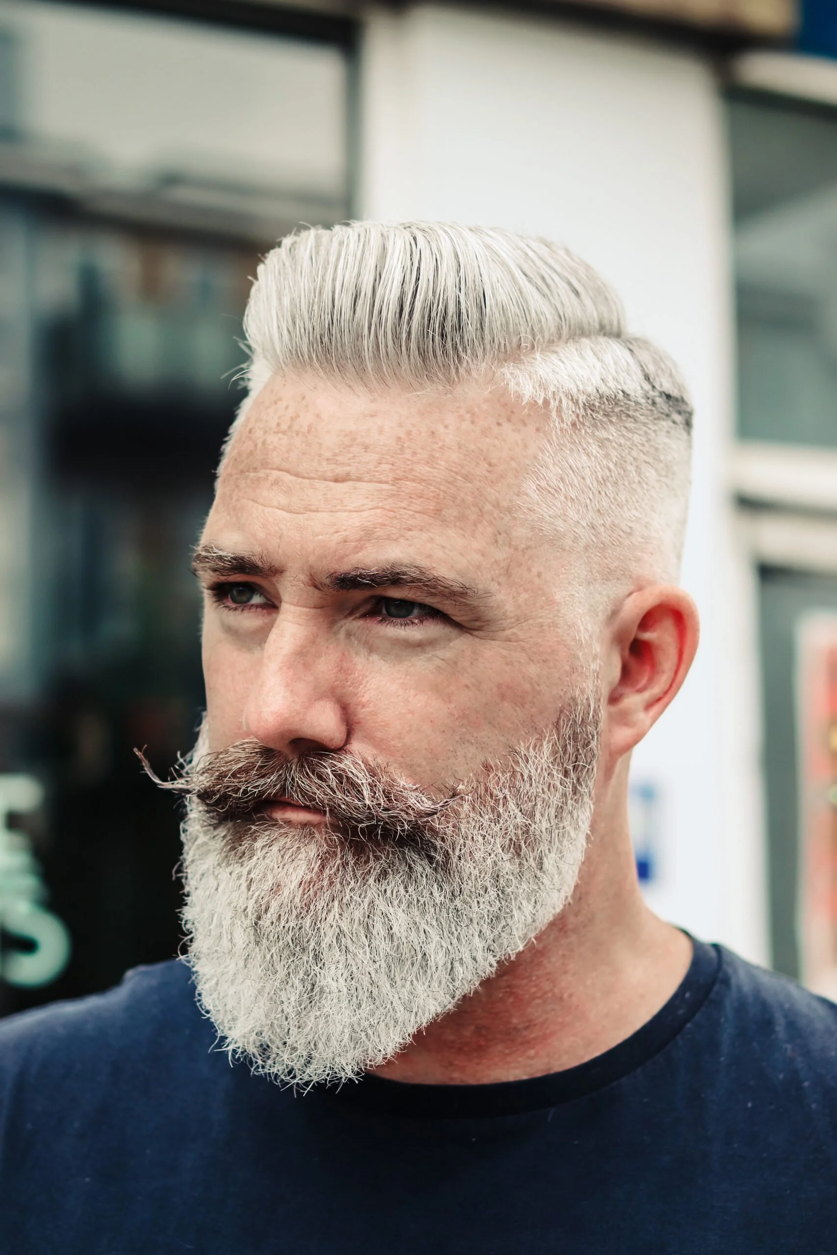 A well maincured beard after having a beard trim