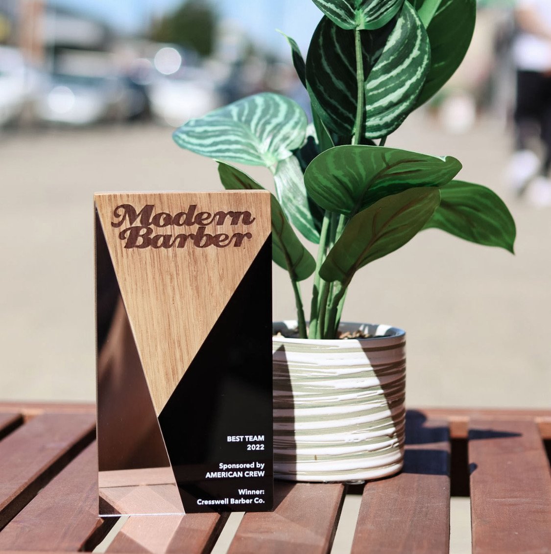 Modern Barber Award given to Cresswell Barber in Southampton