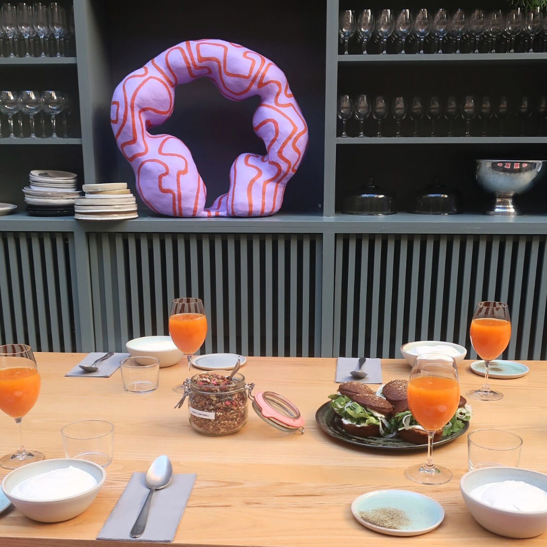 Image of a styled table for a premium press event