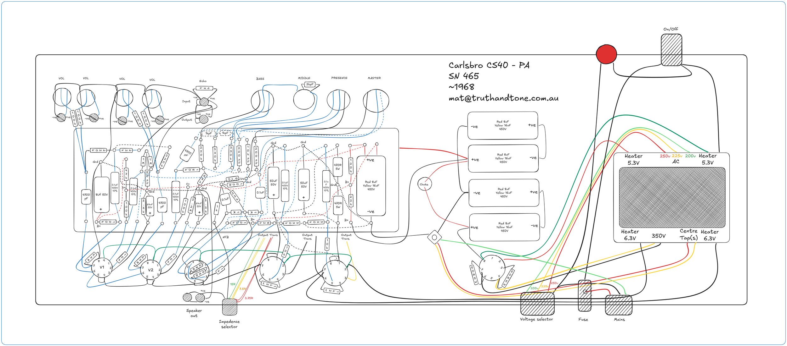 Carlsbro CS40-PA layout