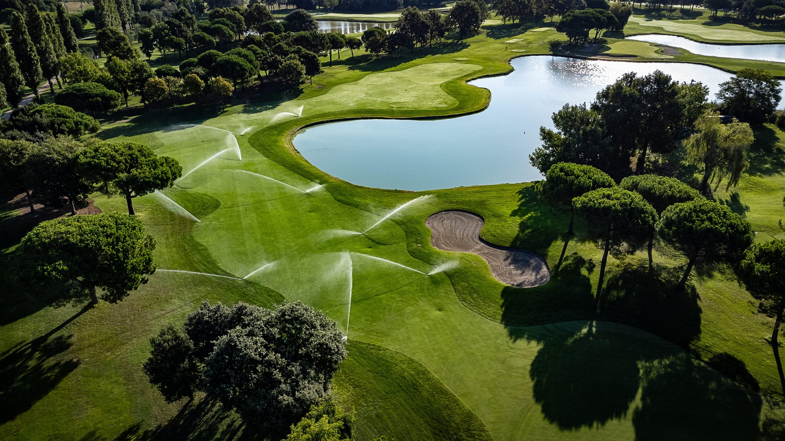 Green fairways in Italy