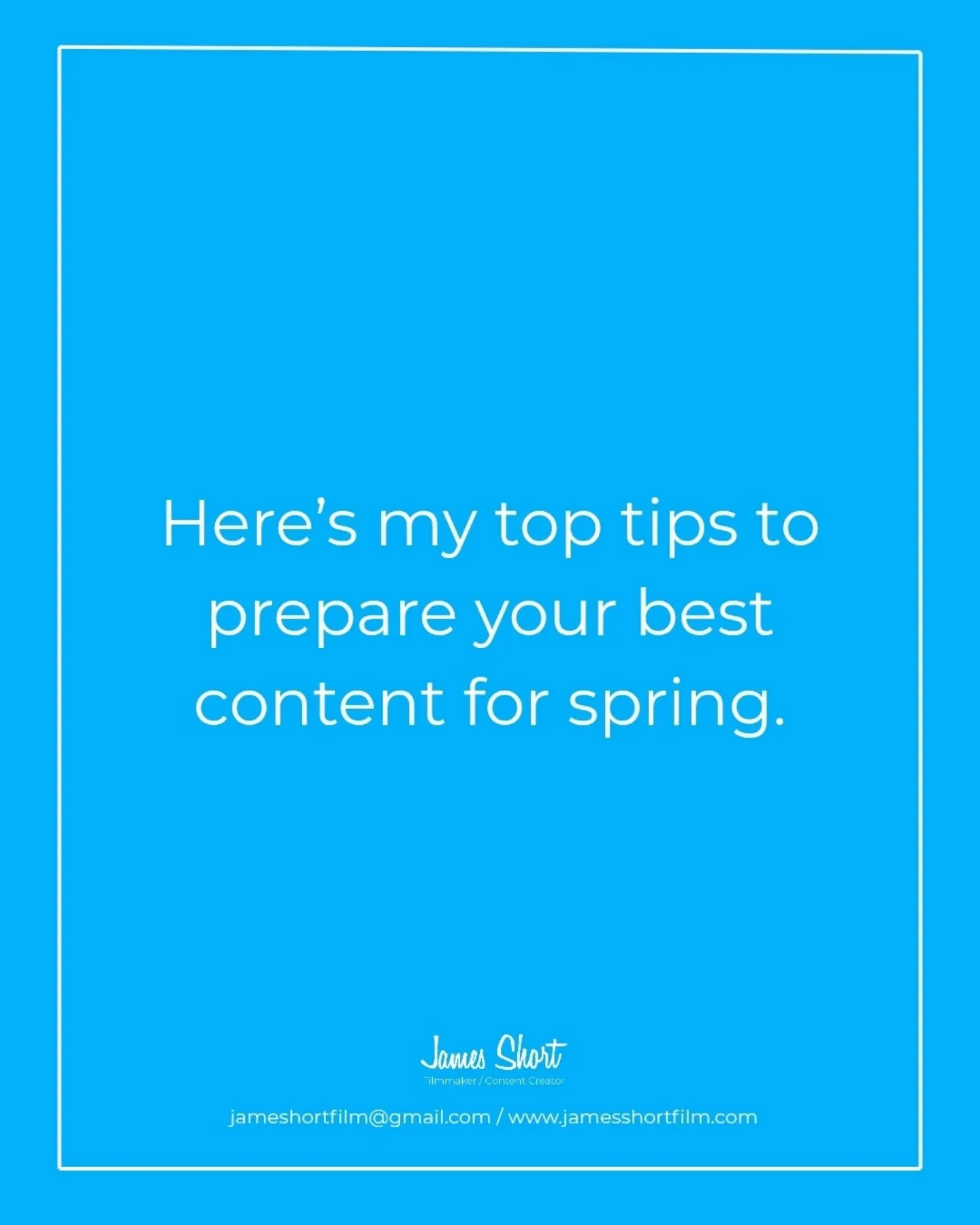 Want to film before Spring? 🌱🌹

Here are some top tips that I found work with making content for the season.

#ContentThatWorks #contentcreator #dorsetcreative #springtime #springcontent