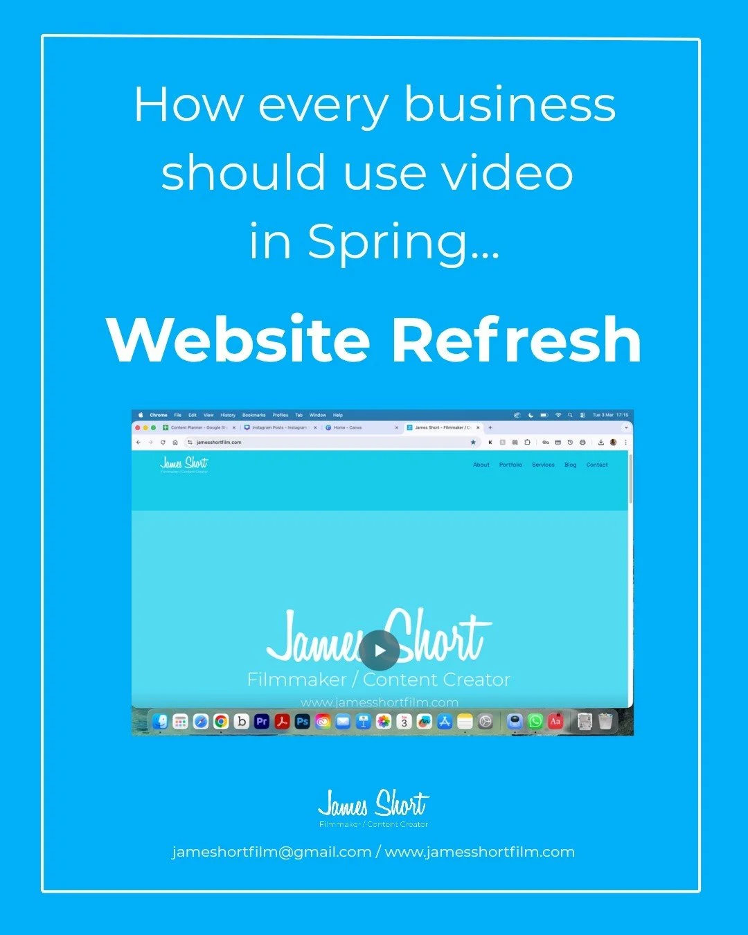 Looking at what you should do with your videos? 🎥💐

Here are a few examples of what my videos can be used for.

 #contentthatworks #dorsetcreatives #contentcreator #openforprojects #videomarketing