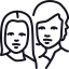 Two cartoon characters with big glasses smiling and waving.