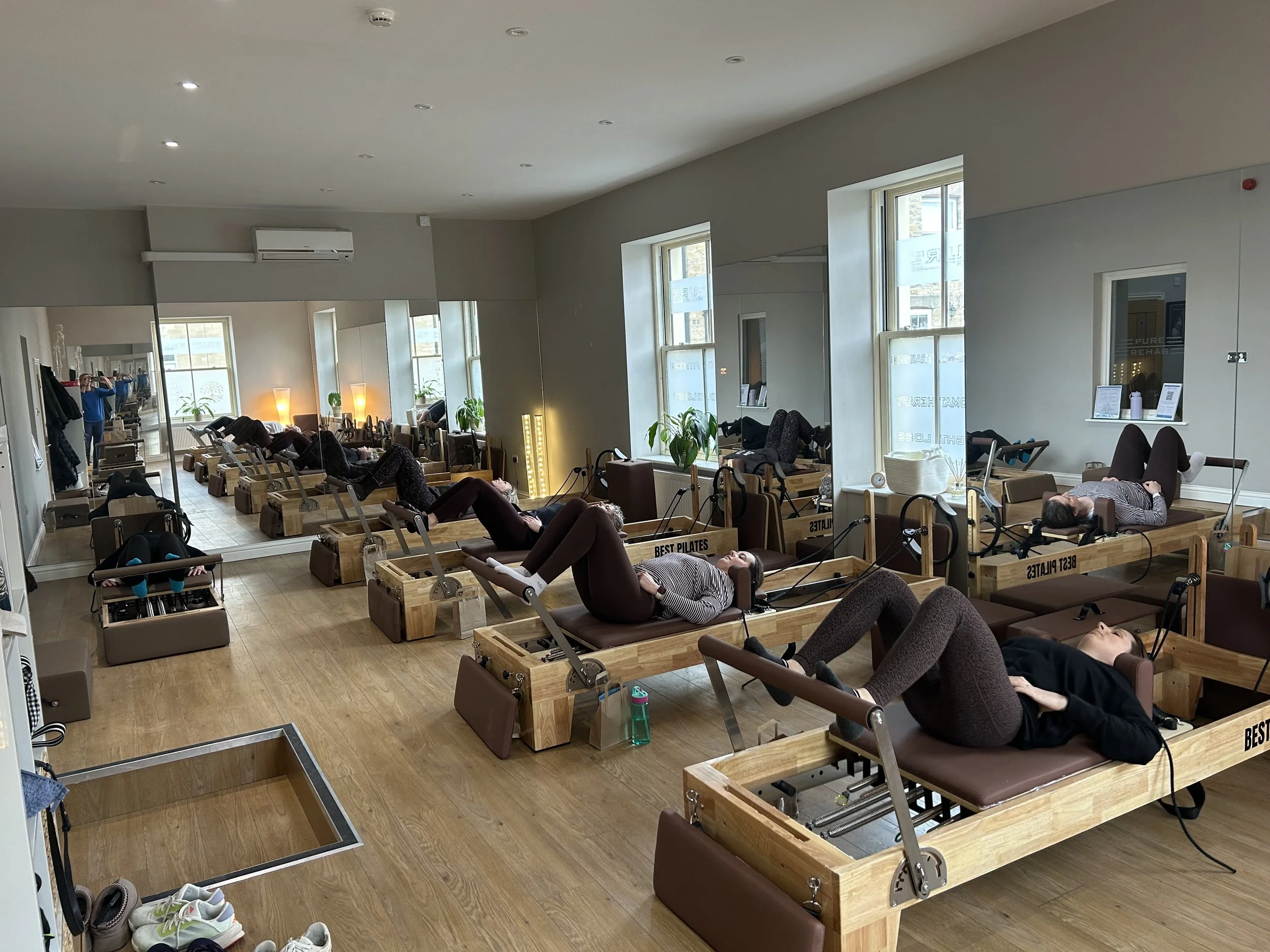 Group reformer class in progress