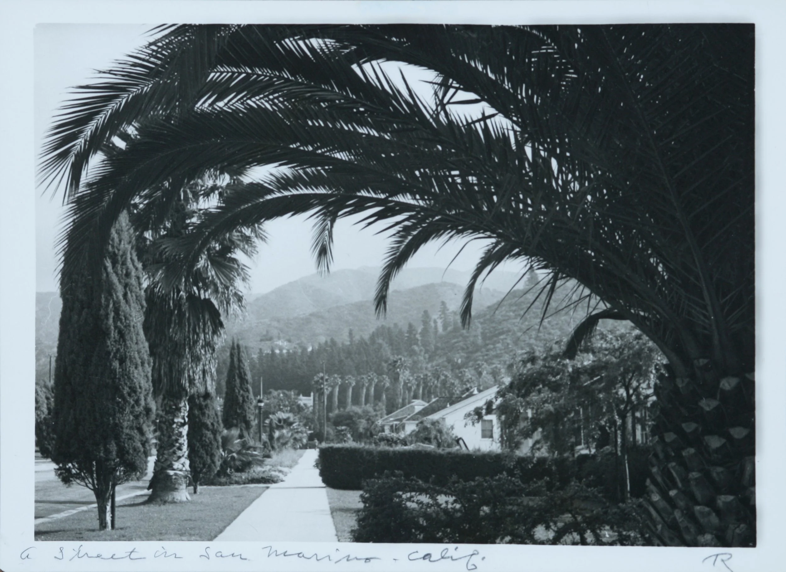 Růžička_A street in San Marino - Calif.JPG