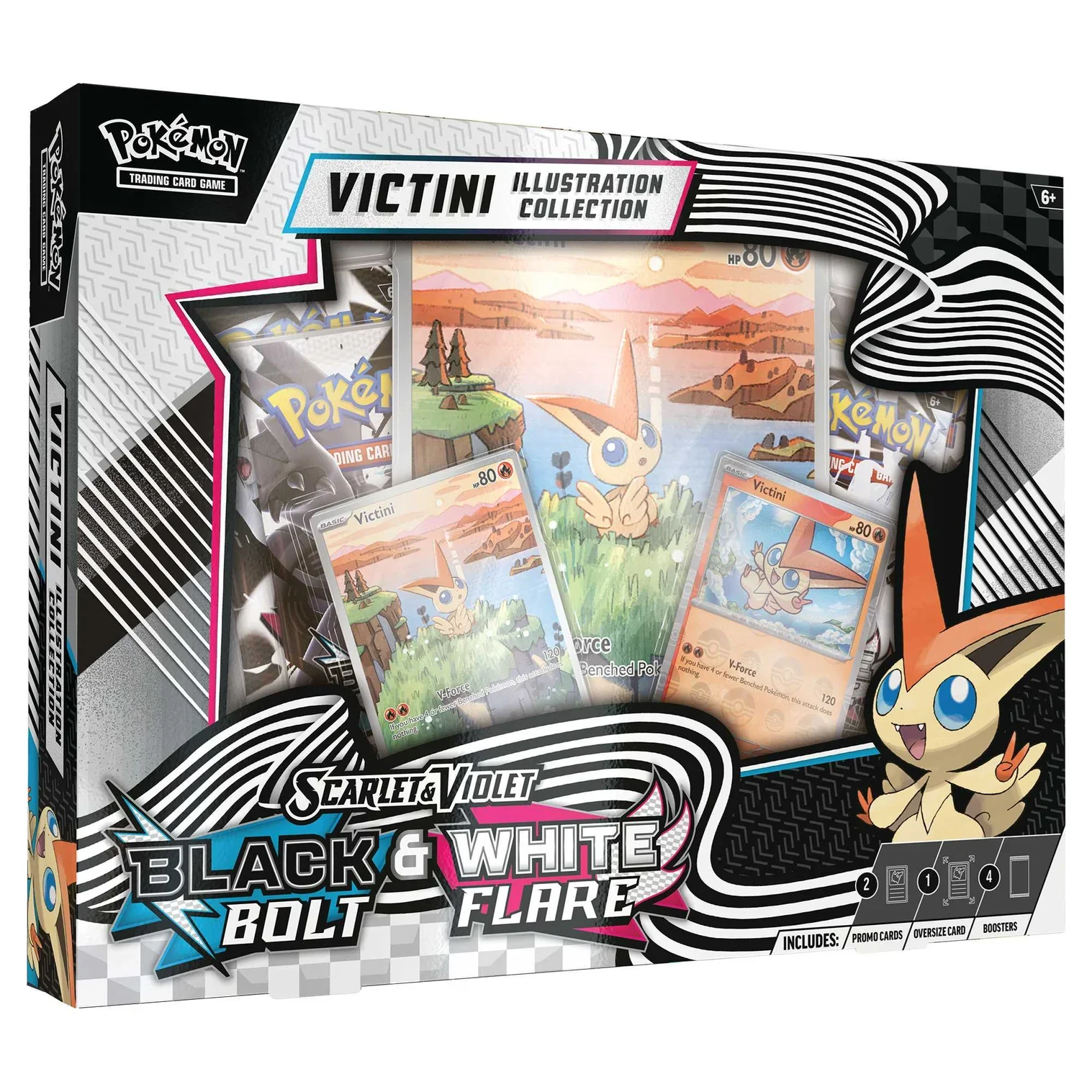 Scarlet & Violet 10.5 Black Bolt & White Flare Unova Victini Illustration Collection
