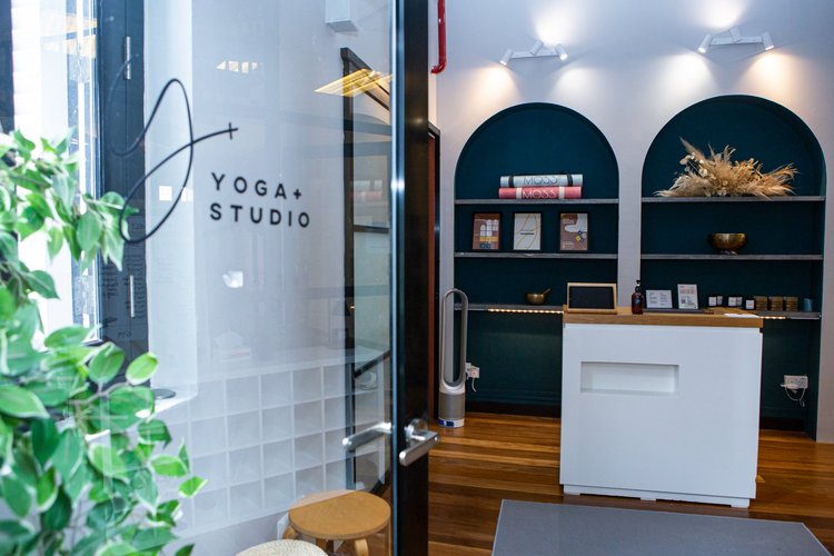 The entrance to Yoga+ Studio on Killiney Road