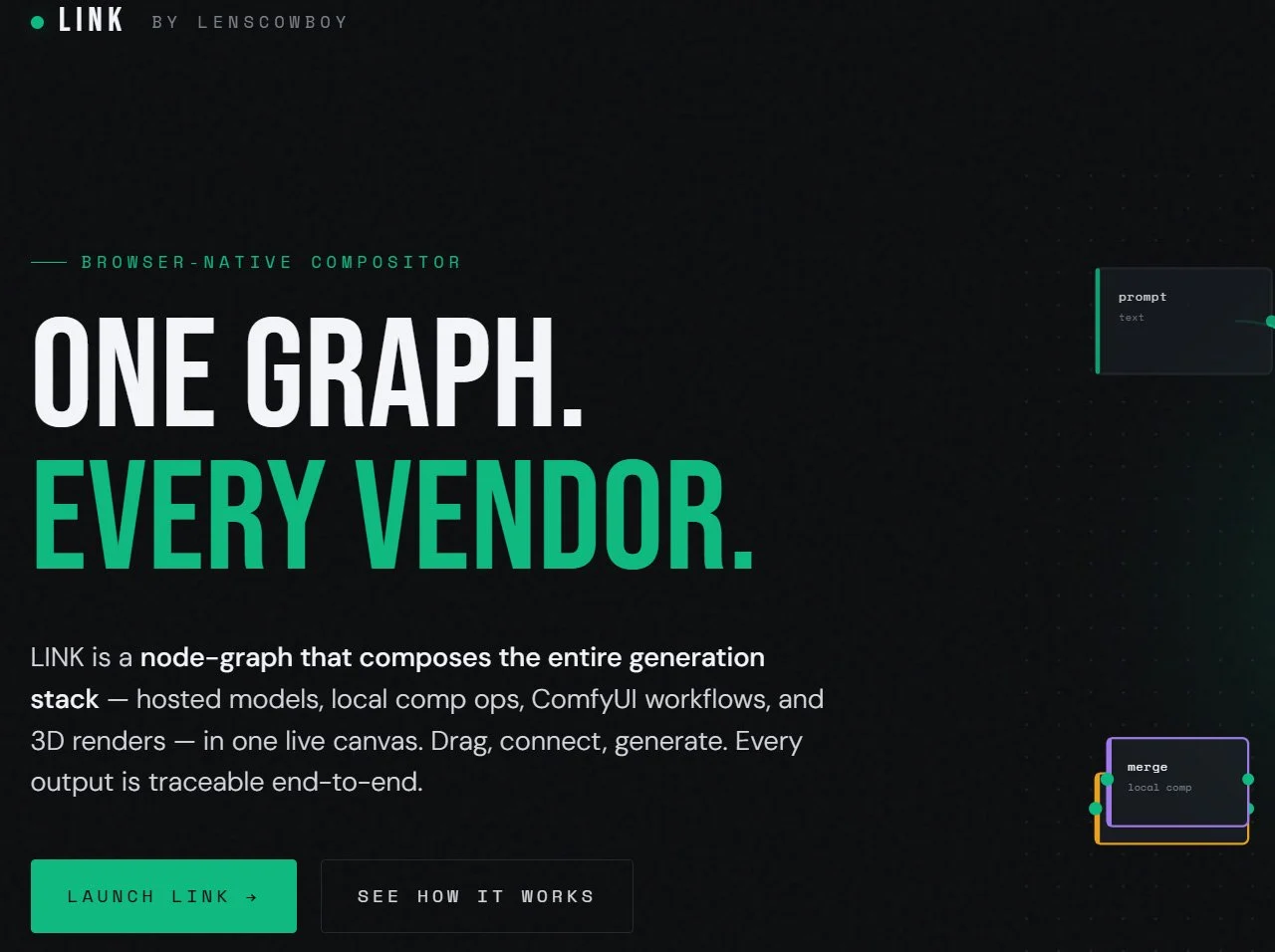Introducing LINK — node-graph generation for any vendor