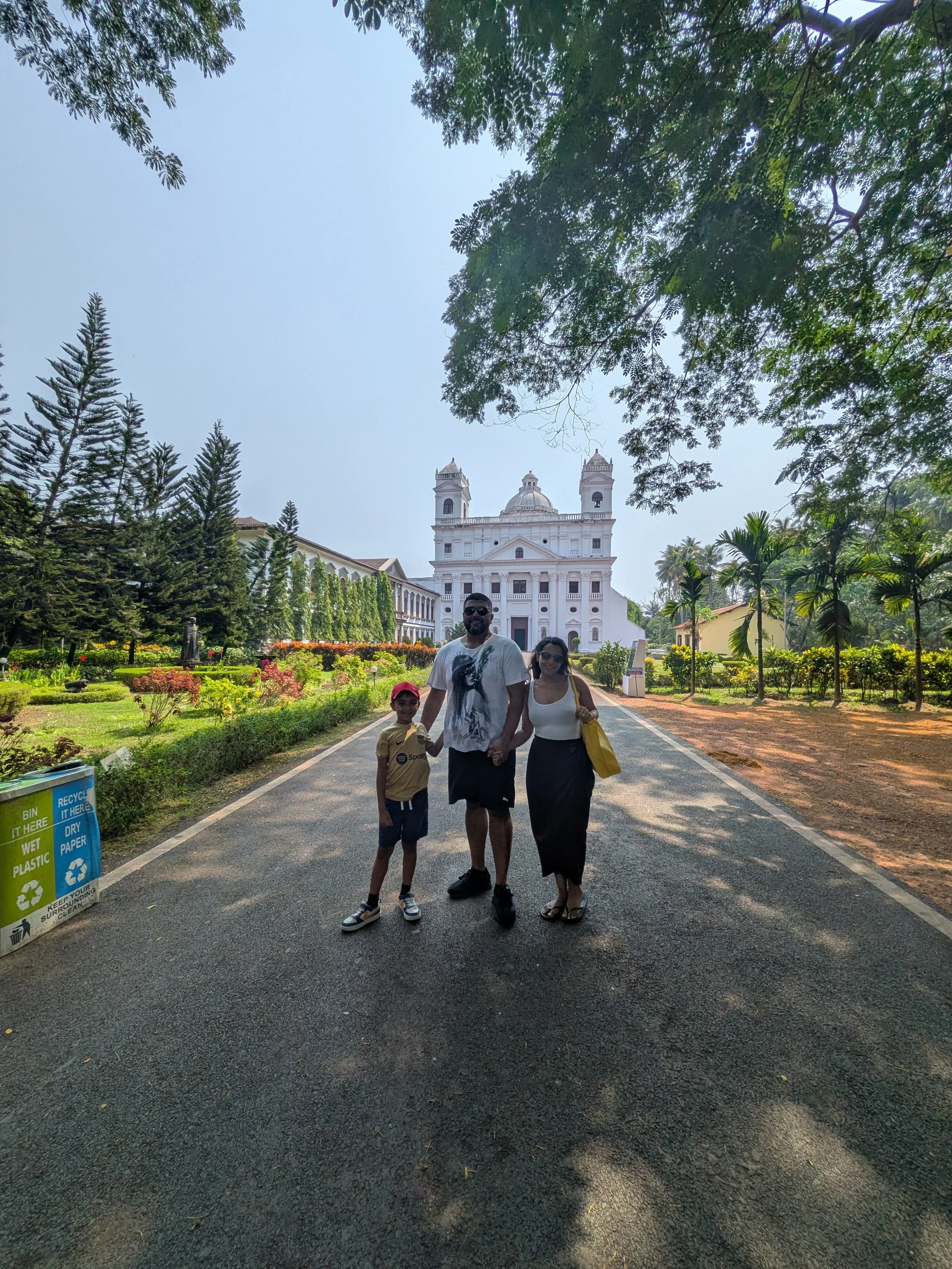 Family Outside chapel of St Cajetan