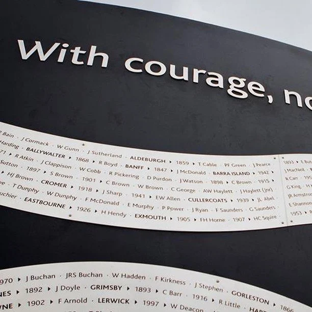 Royal National Lifeboat Institution Memorial Sculpture
.
&ldquo;It is a piece that transcends time and space. It is literally one person saving another person&rsquo;s life at sea. What I wanted to achieve was for someone to realise that it was a scul