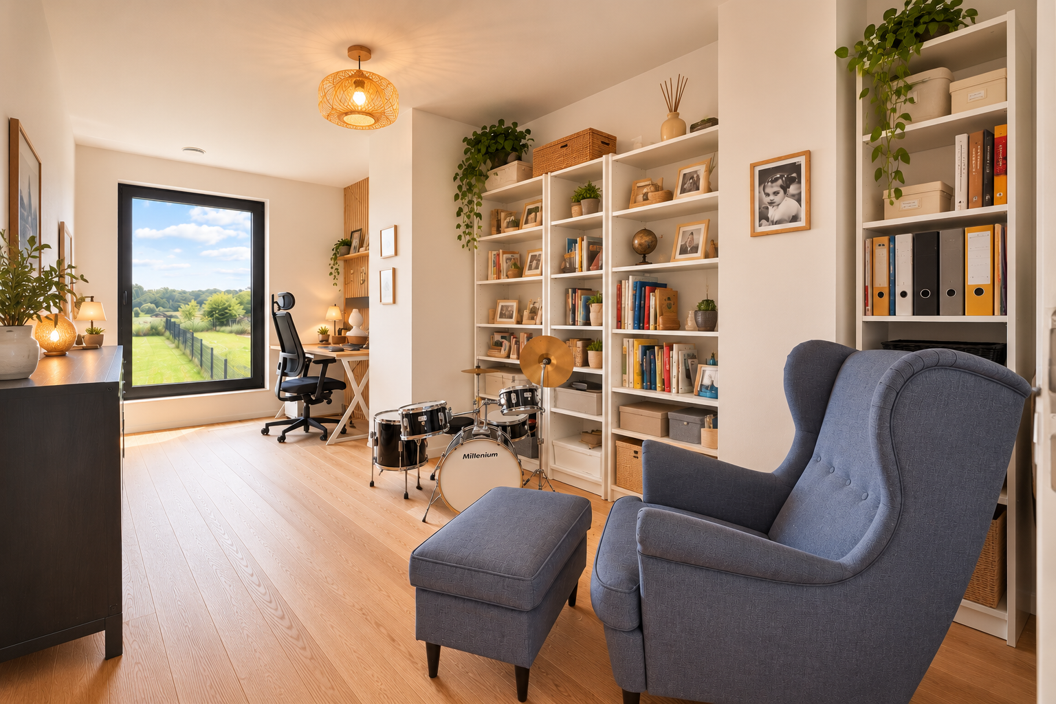 Bureau scandinave chaleureux et spacieux.png
