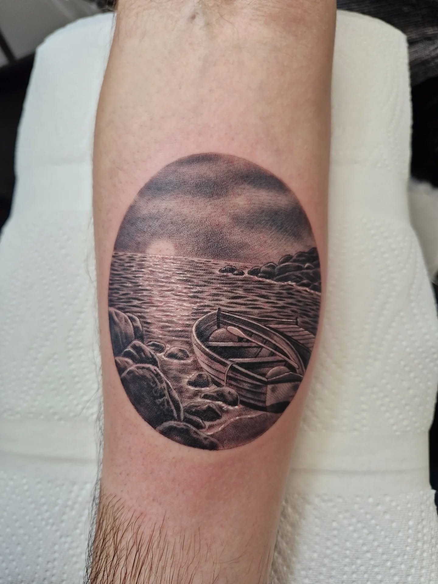 Beautiful Scene by Resident @nichlashaldtattoo 
For all bookings and enquiries email : bookings@origintattoolondon.com