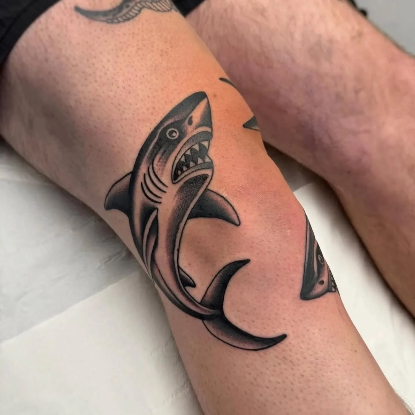 Shark knee composition
By Resident @matt_stopps 
Enquiries and bookings open : bookings@origintattoolondon.com