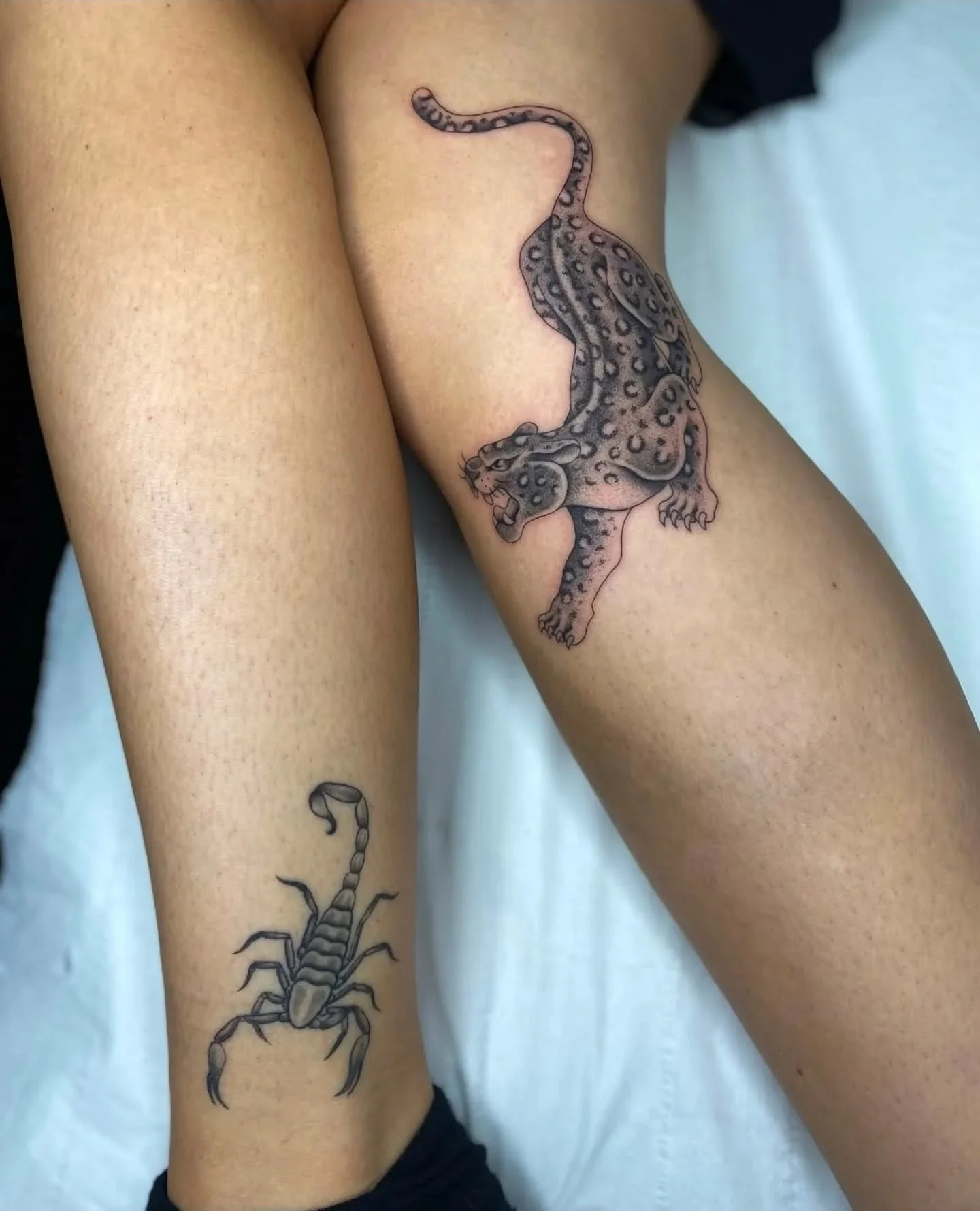 Healed Scorpion-Fresh Leopard
By @thepoppymoon 
Availability Wednesdays and Thursdays
For all info and bookings email : bookings@origintattoolondon.com