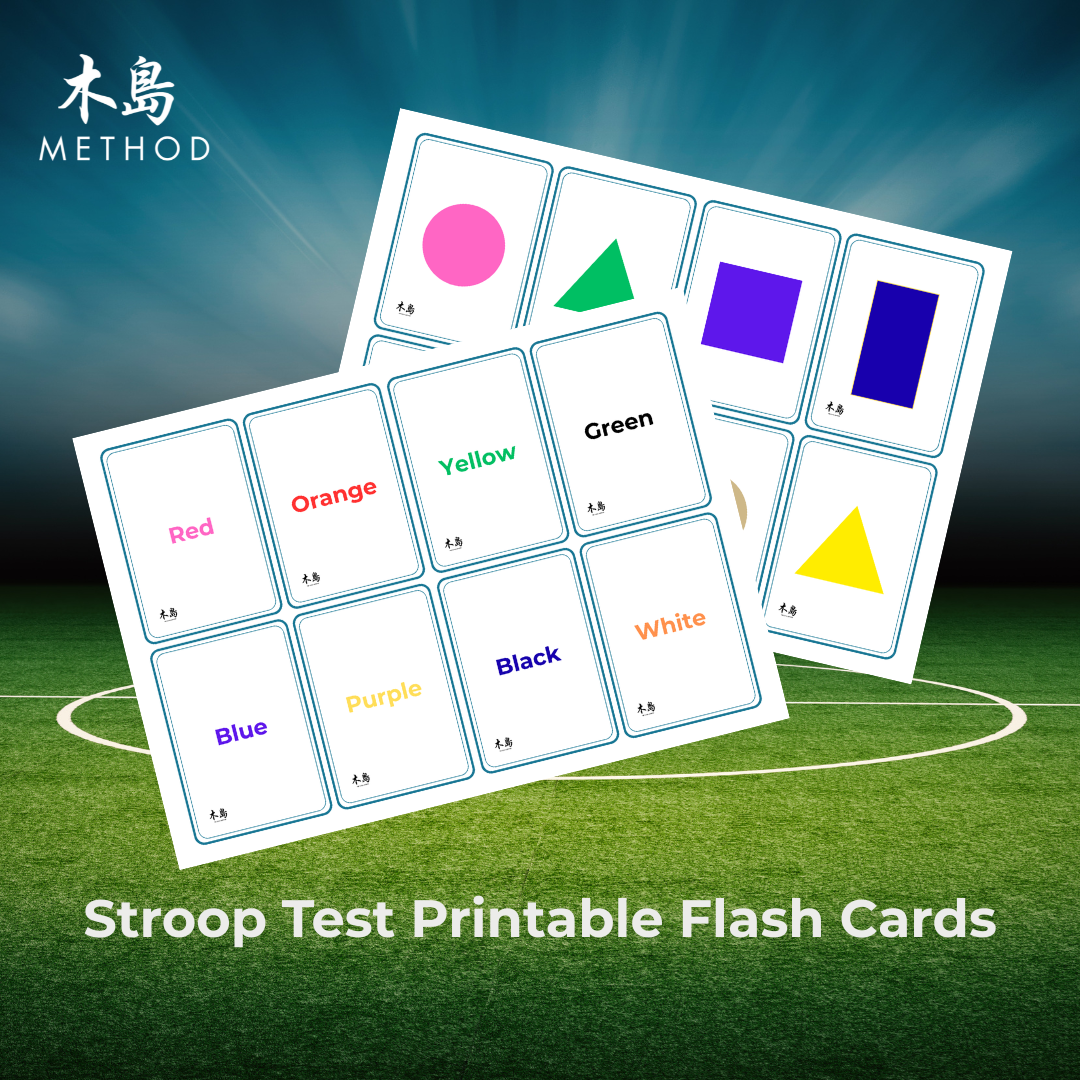 Stroop Test Printable Flash Cards 