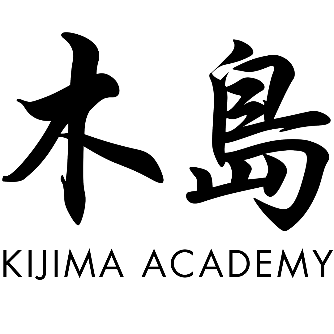 Black and white kanji characters for 'dream' in Japanese, written in calligraphy style.