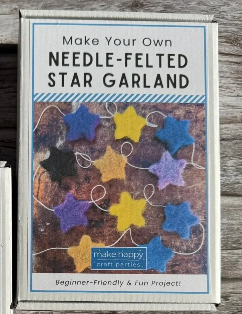 Needle-Felted Star Garland Craft Kit