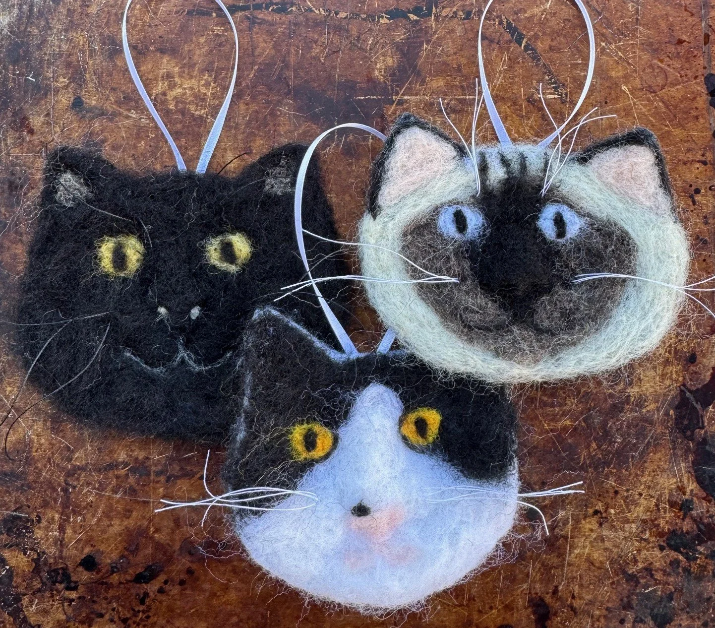 Needle-Felted Cats