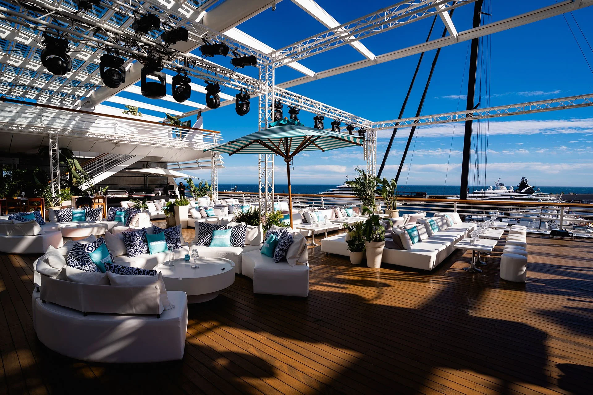 Monaco Yacht Club Venue Set Up Photography