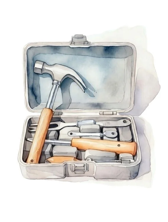 Image of a 'psychological toolkit' for therapy coping skills