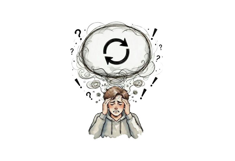 image of rumination and worry in the mind