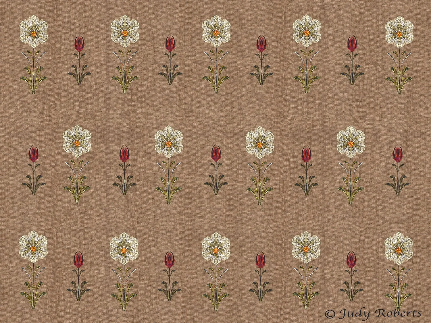 CR - SMALL - BEIGE Wallpaper DAISY.jpg