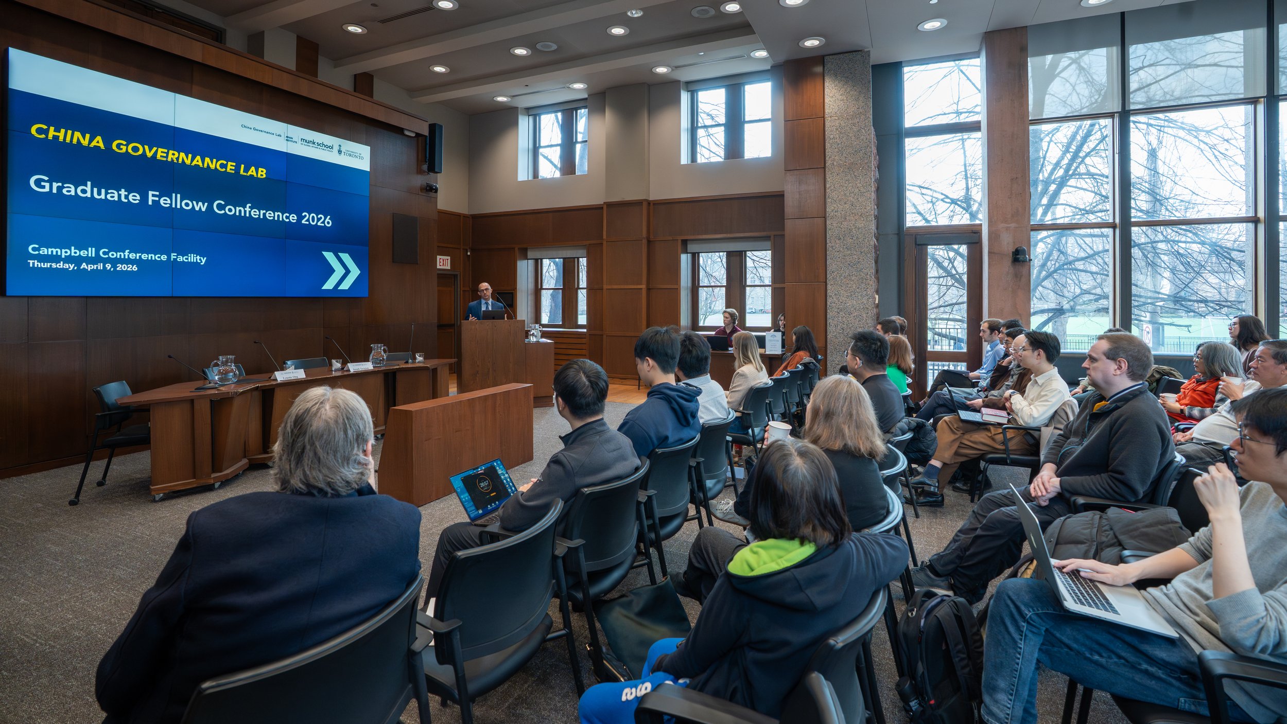 Attentive audience at Campbell Conference Facility for the CGL Conference