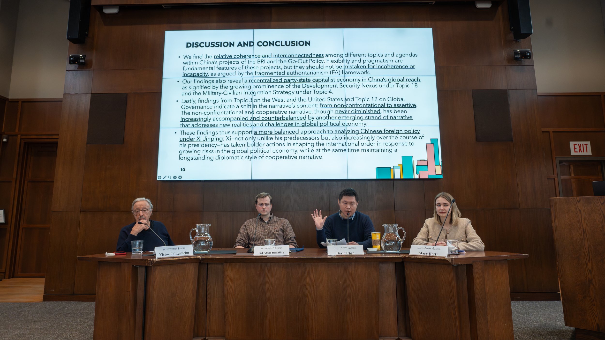 Graduate Fellow David Chen presents his work on China’s “Go-Out” Policy in the Belt and Road Initiative