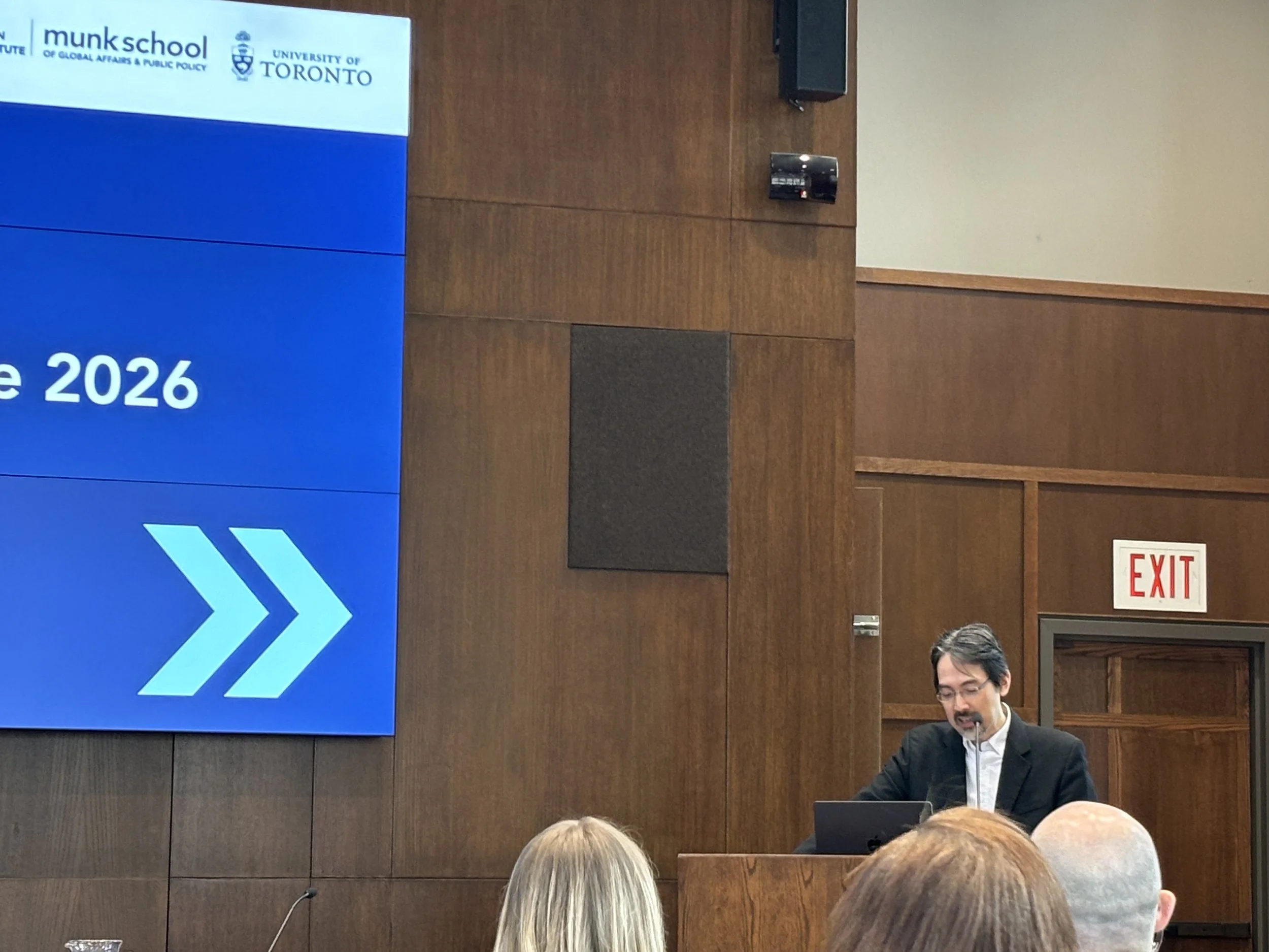 Professor Phililp Lipscy, Director of Asian Institute, gives a keynote speech