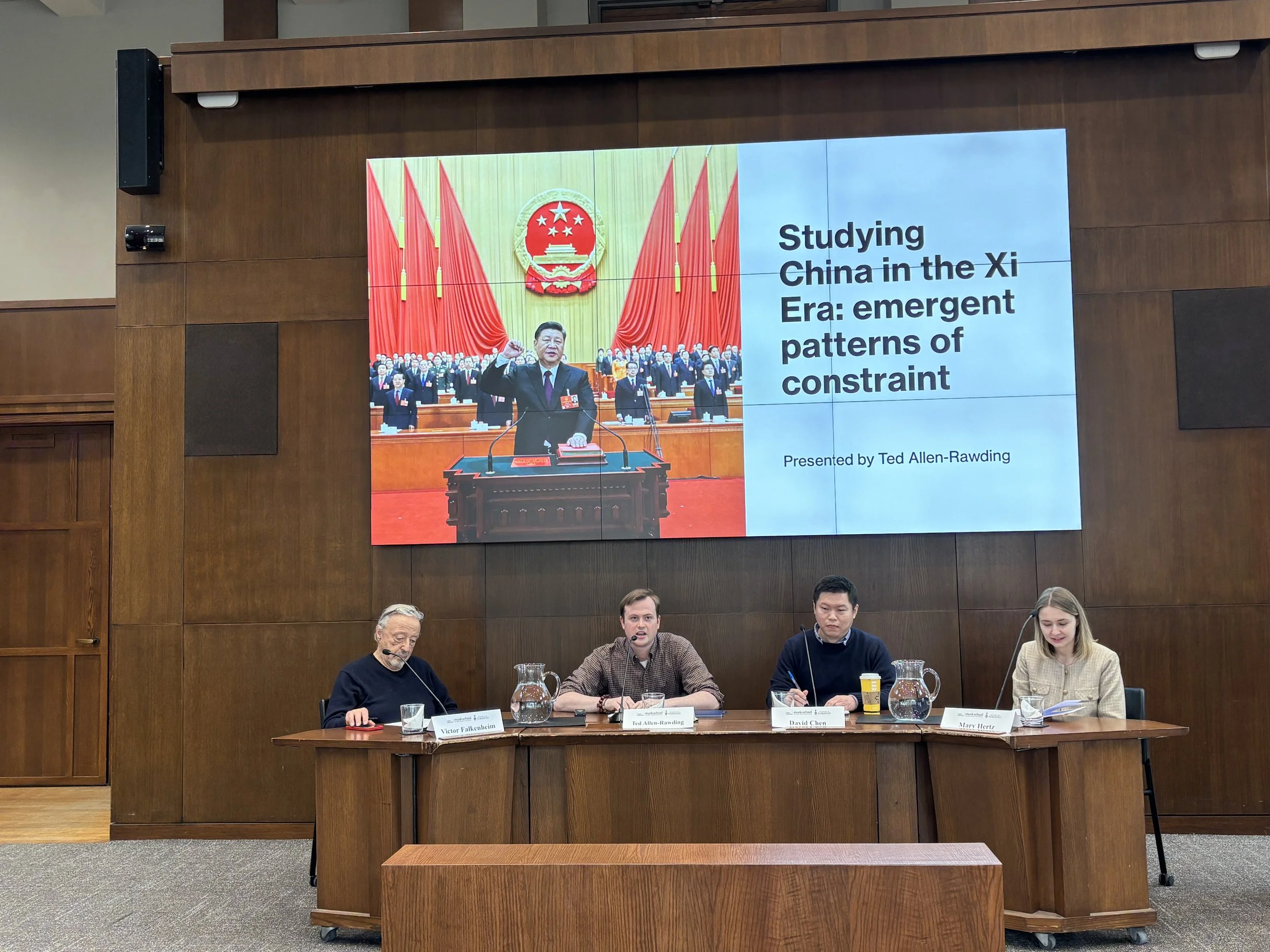 Graduate Fellow Ted Allen-Rawding presents his work on patterns of constraint in scholarship within China