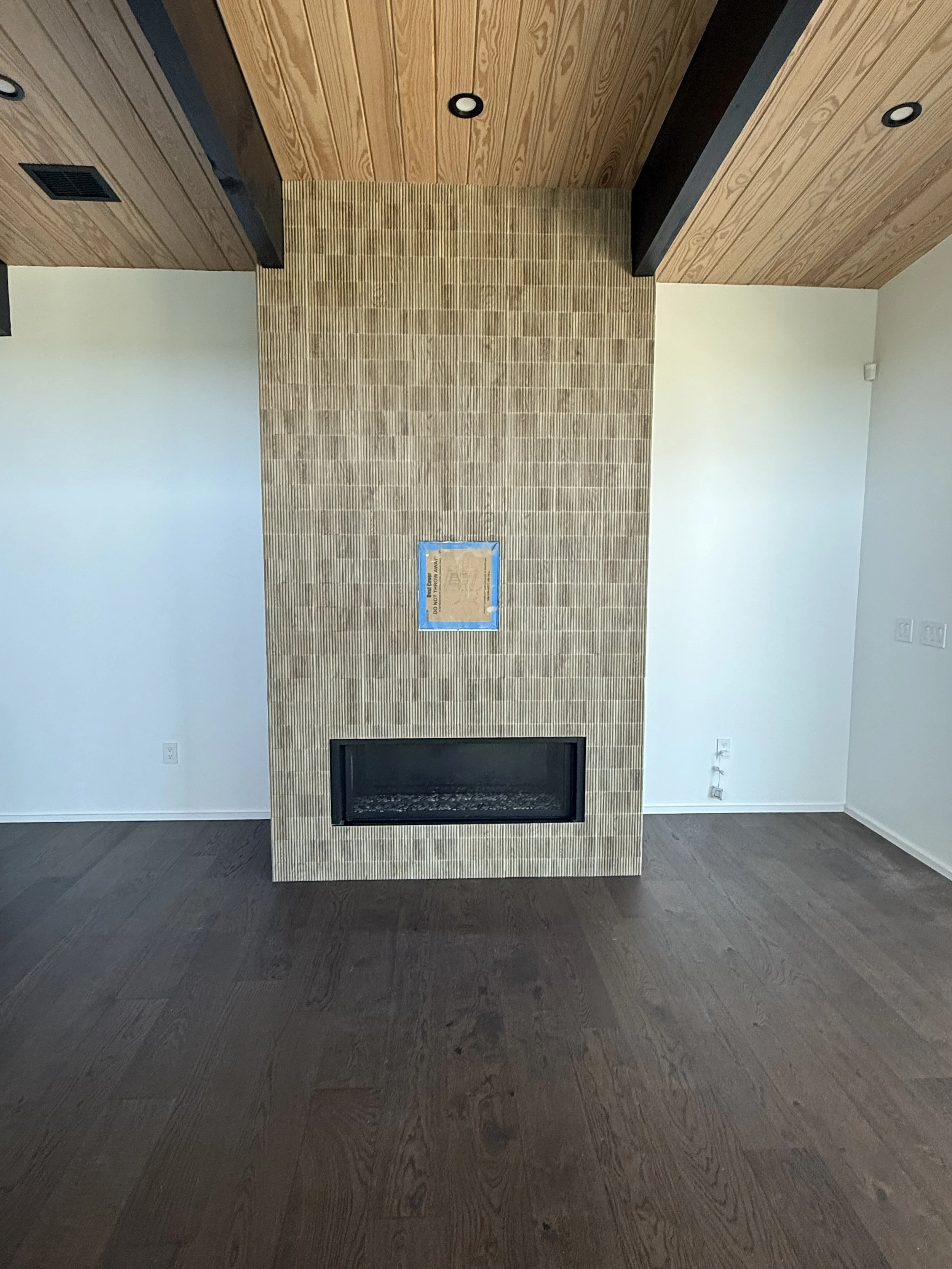 Modern Fluted Fireplace Surround
