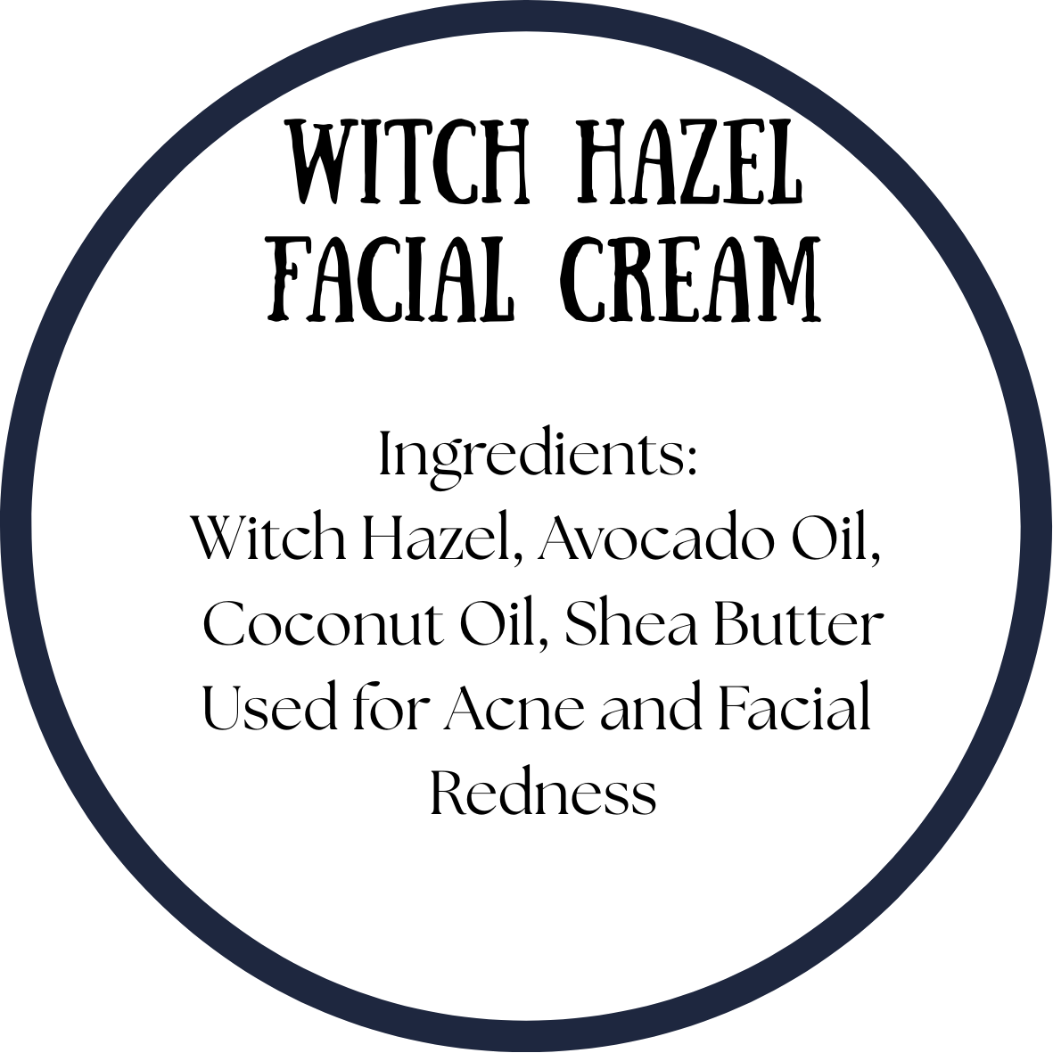 Witch Hazel Facial Cream 2 ounce