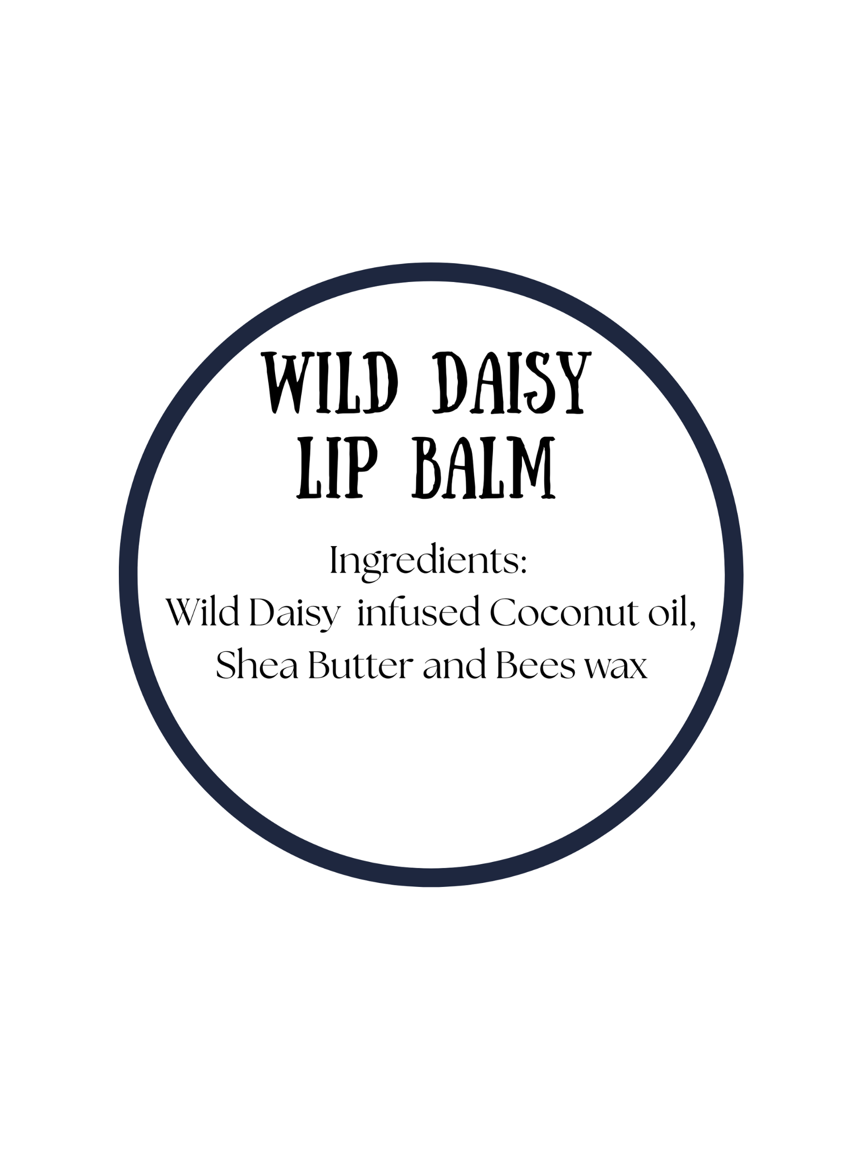 1/2 ounce Wild Daisy Lip Balm