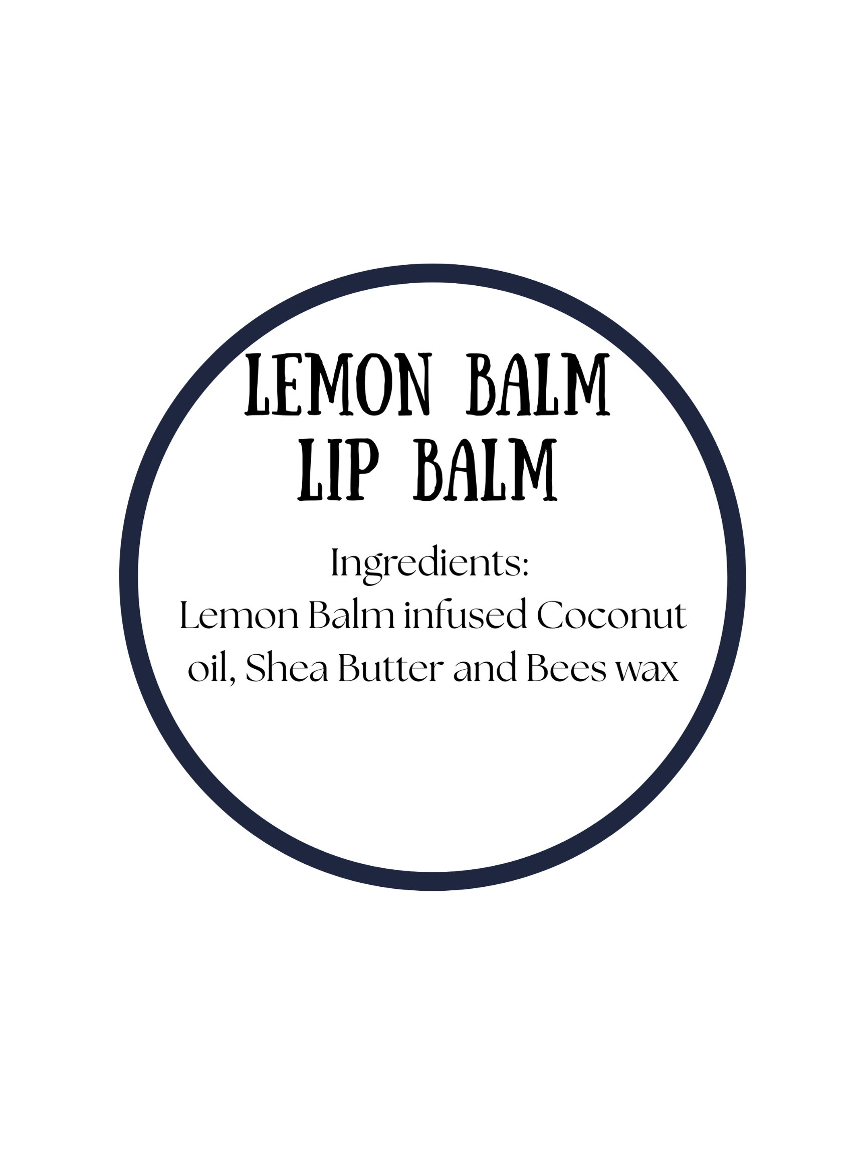1/2 ounce Lemon Balm Lip Balm