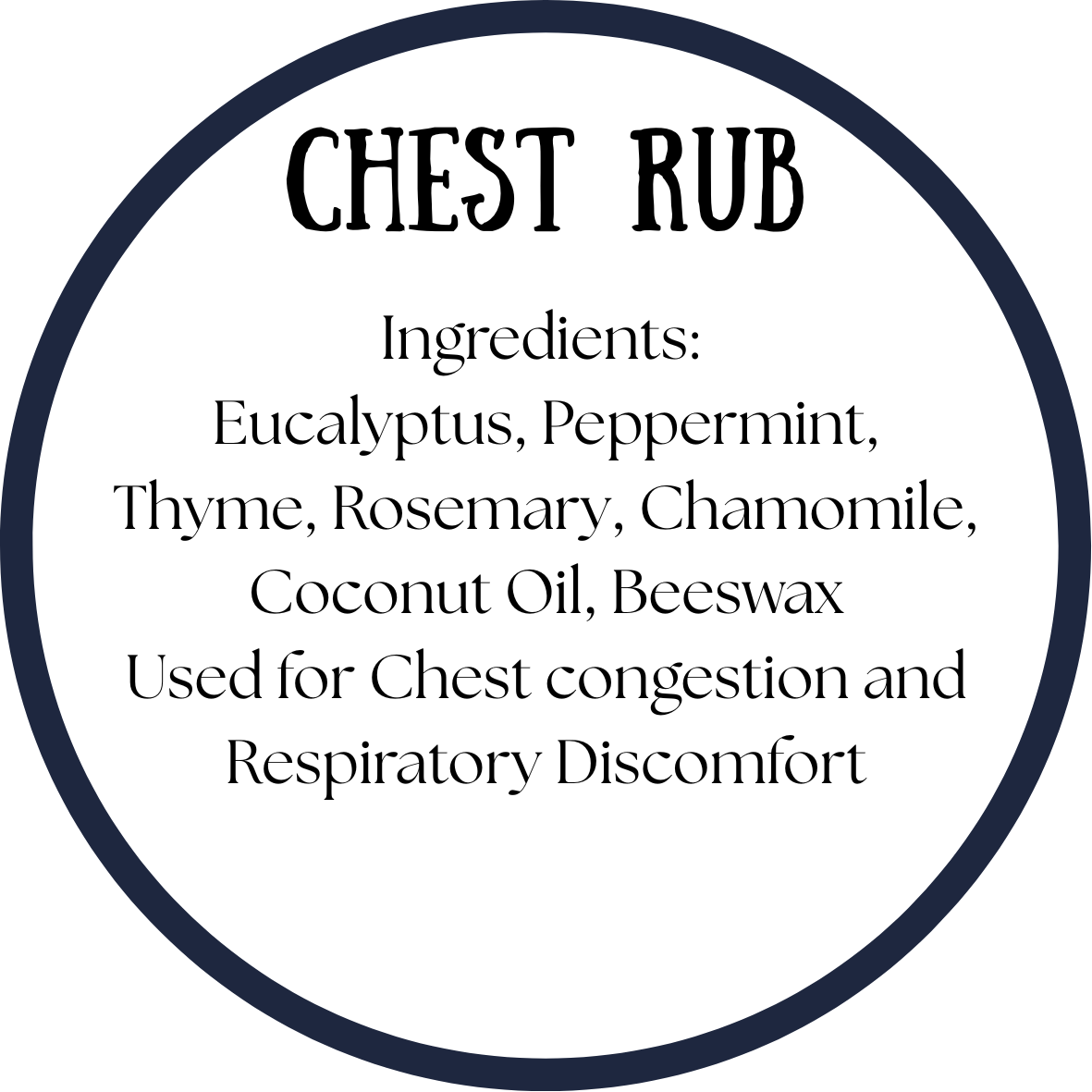 Chest Rub 2 ounce