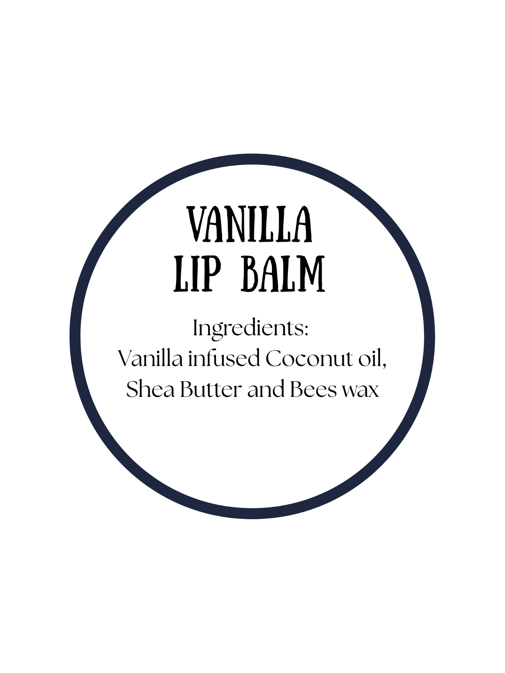1/2 ounce Vanilla Lip Balm