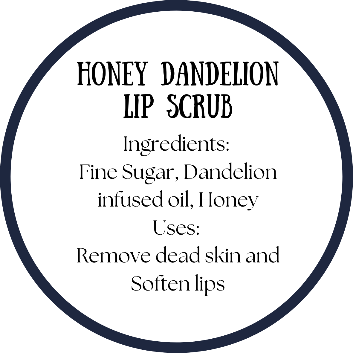 Honey Dandelion Lip Scrub