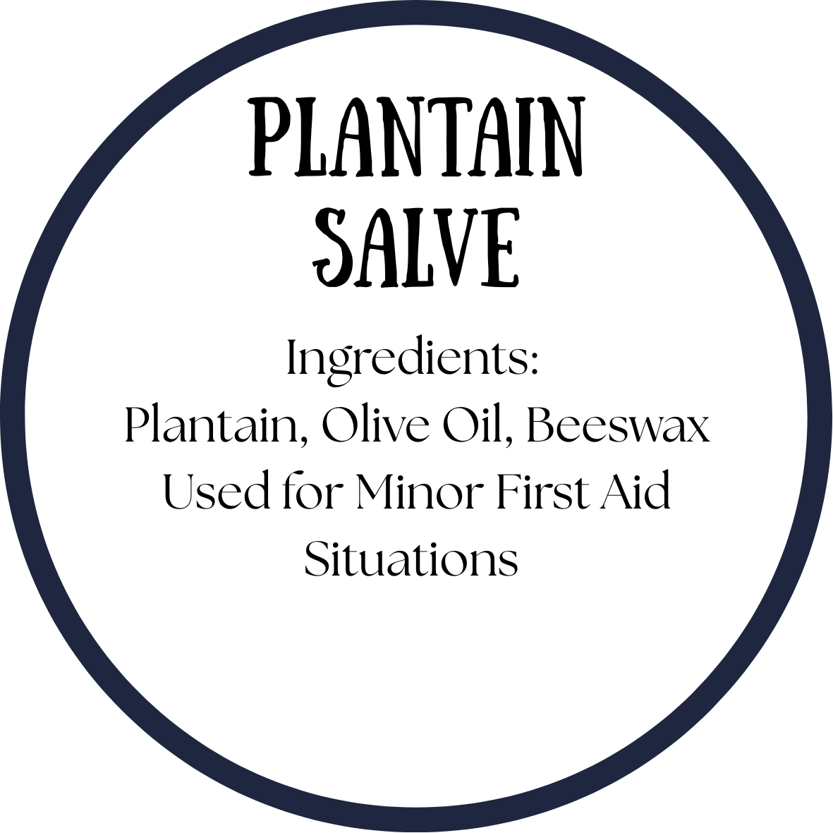 Plantain Salve 1/2 ounce