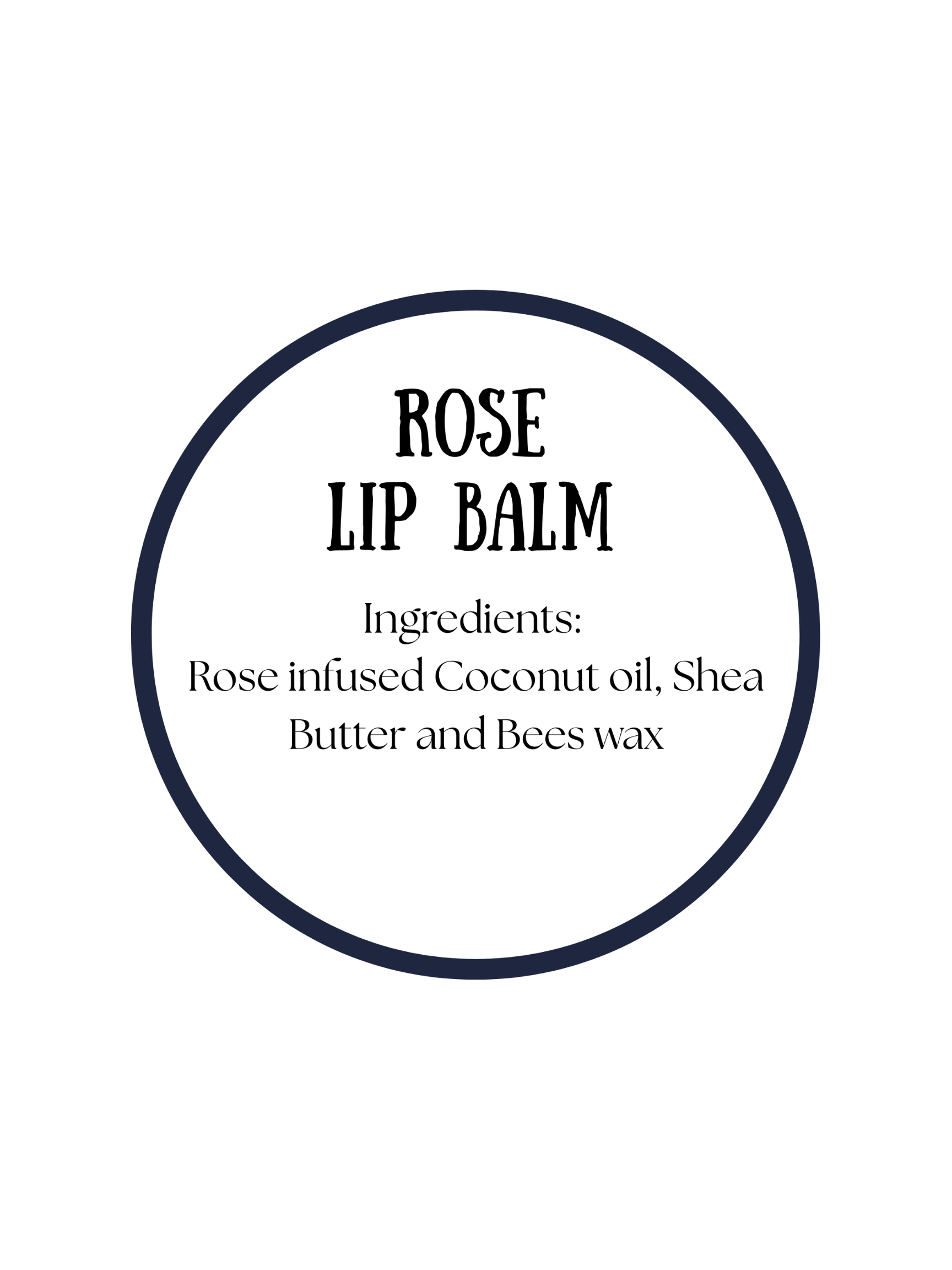 1/2 ounce Rose Lip Balm