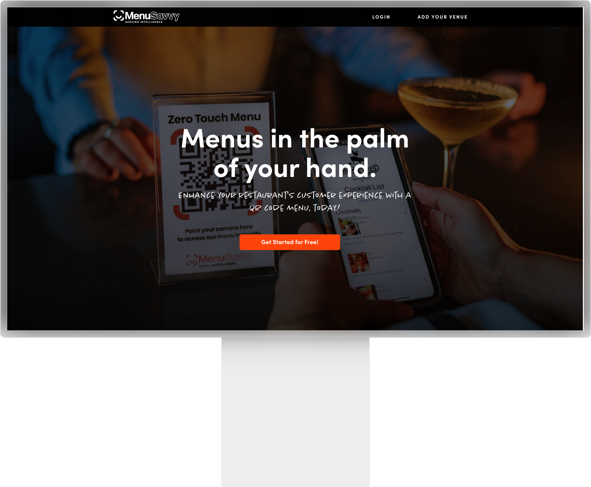 QR Code Menu Website