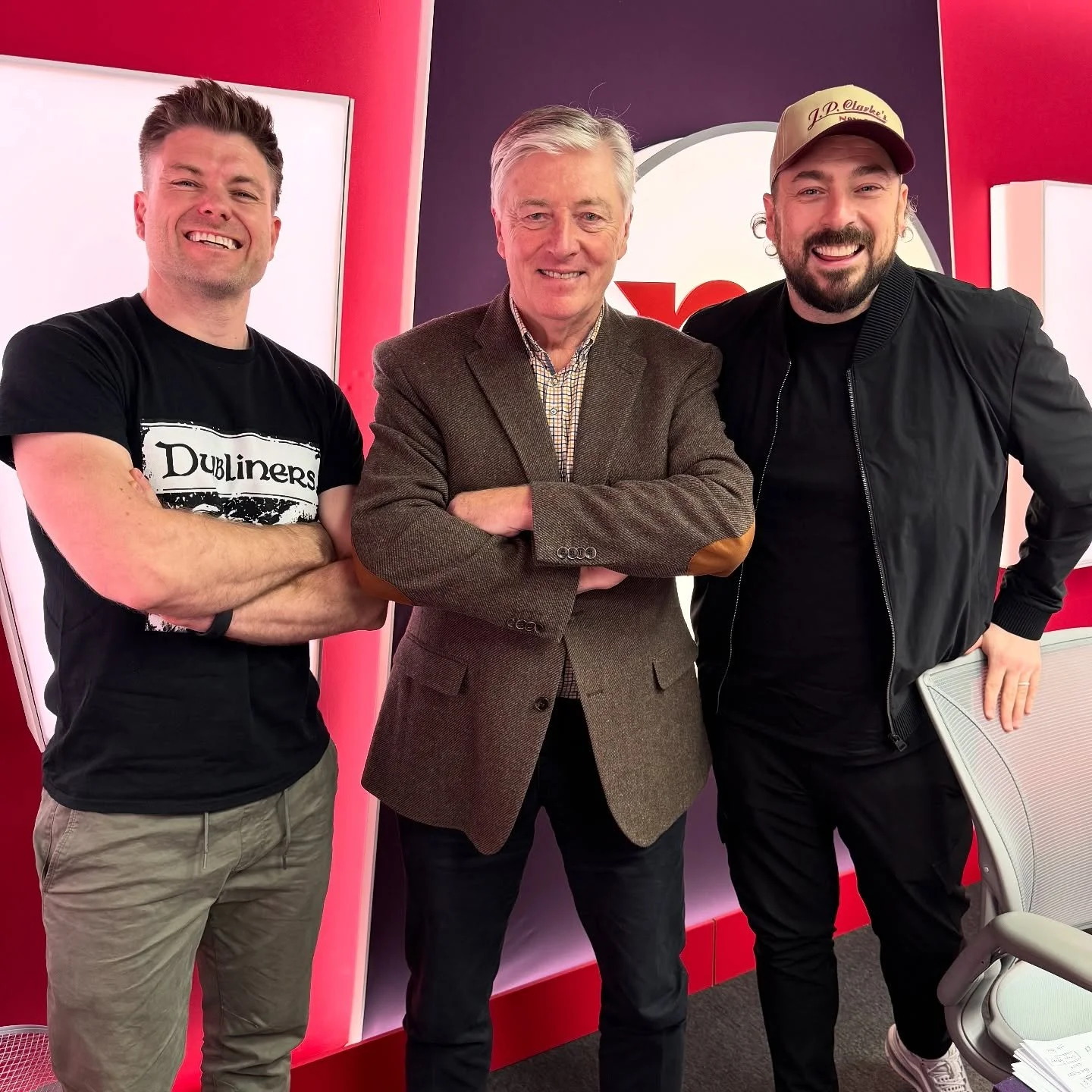 Worlds collided today, pleasure to be on air with the great Pat Kenny. What a sexy voice. 
He said he&rsquo;ll be at Pints In A Field 4, will you ?