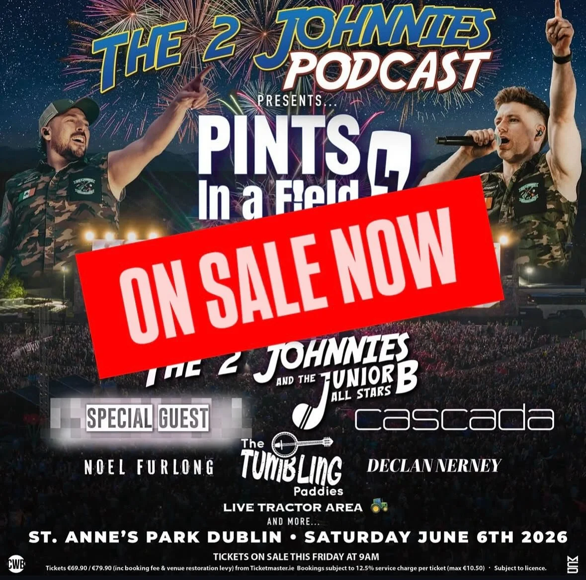 Get them while they&rsquo;re hot! Tickets for Pints in a Field 4 on sale on Ticketmaster now. Unbelievable like.