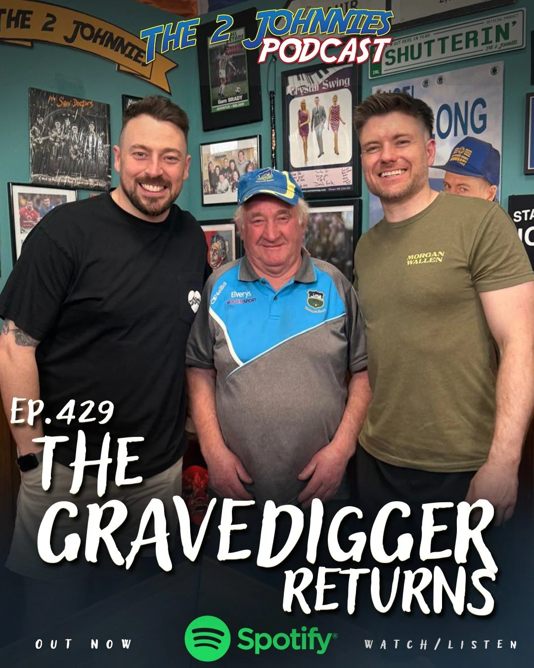 Some say he&rsquo;s the funniest guest we&rsquo;ve ever had on the podcast. He&rsquo;s back to give his
take on GAA, building and more.  Local gravedigger Jimmy Looby is our guest on podcast episode 429, out now on Spotify.
