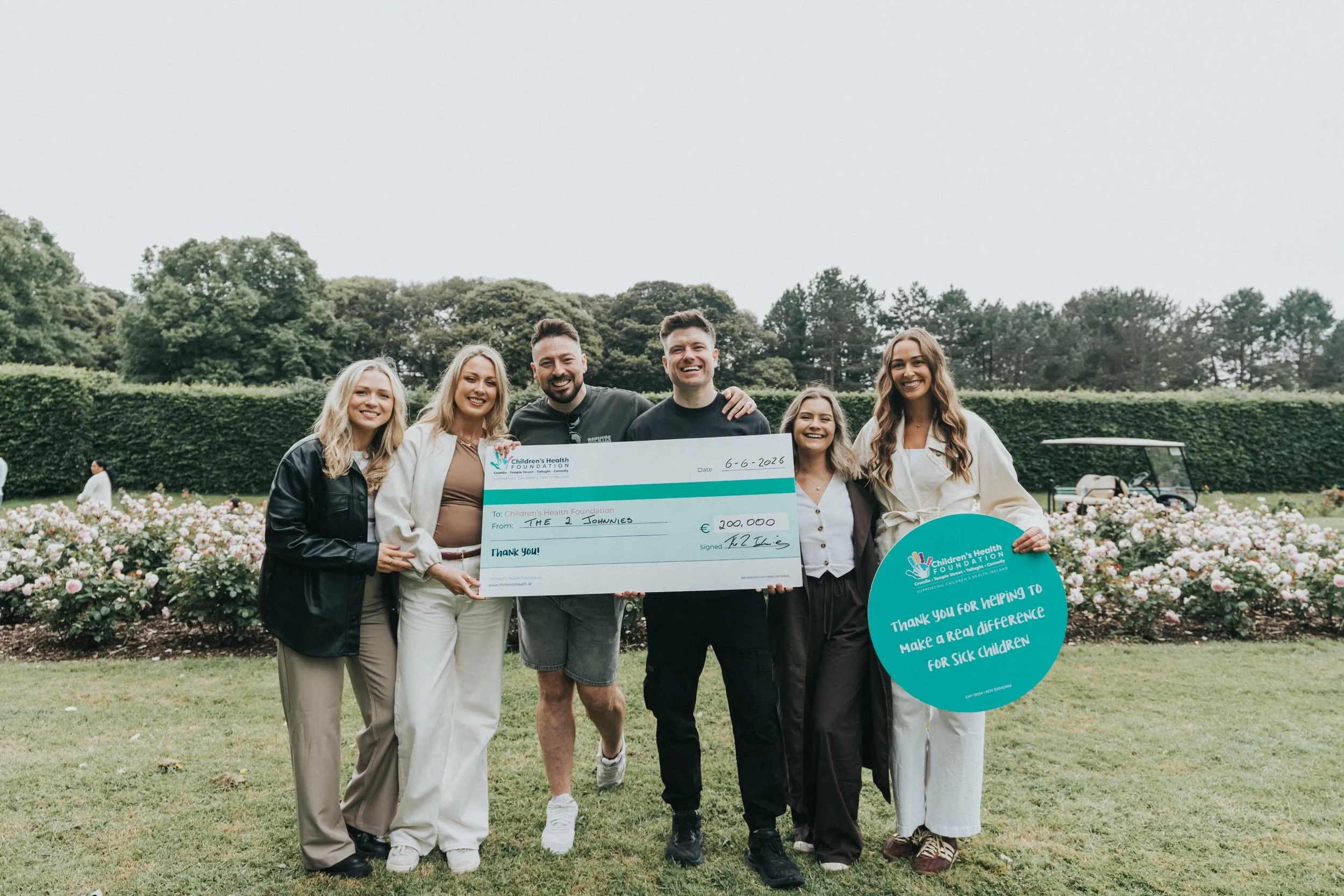 This afternoon, ahead of our show in St. Anne&rsquo;s Park, we had the privilege of handing over a donation to support patients, families and staff in children&rsquo;s hospitals across Ireland.

Together, we presented a cheque for &euro;200,000 to th