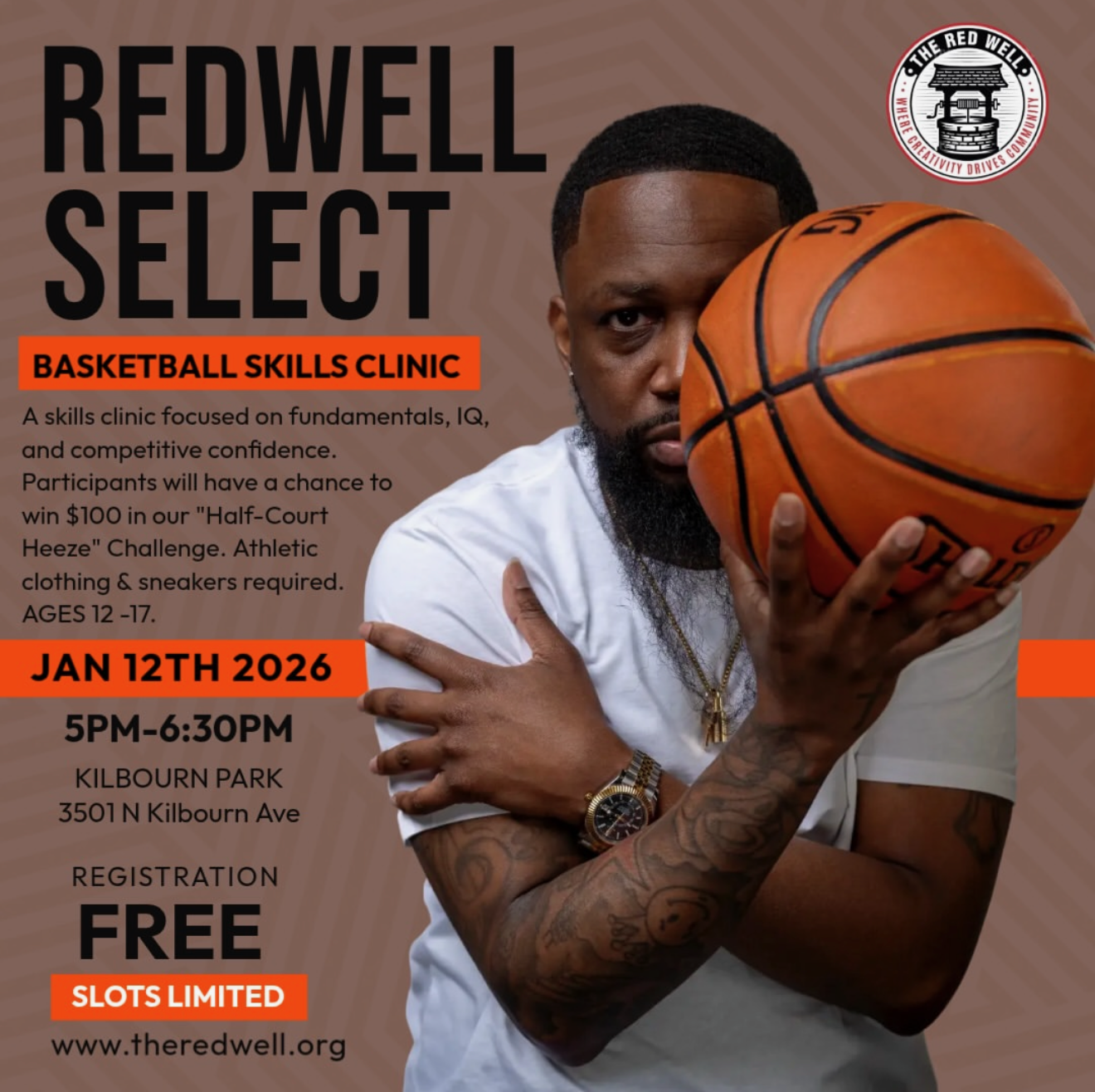 REDWELL SELECT: Basketball Skills Clinic (Ages 12-17) 